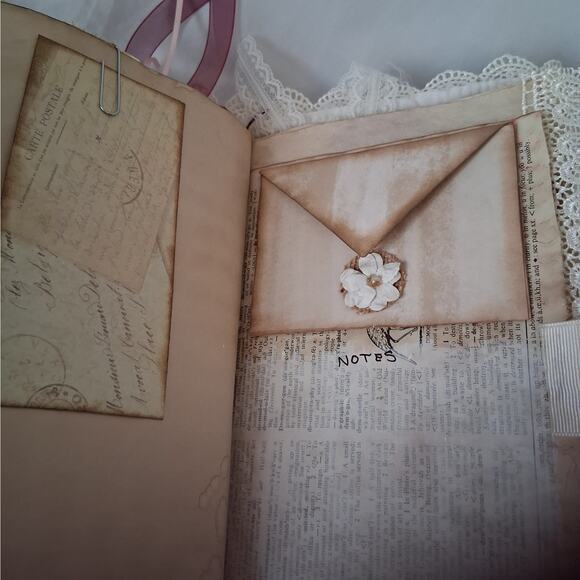 Victorian Junk Journal Scrapbook
w/ Cards, Bookmarks, Die Cuts & Nostalgia - Picture 12 of 16